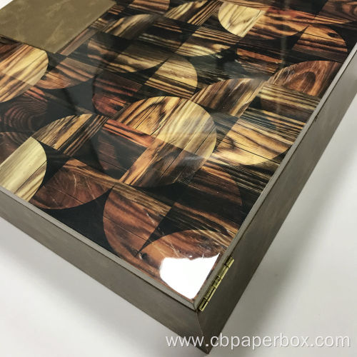 Customized Printed Wooden Drawer Box For Dates Chocolate